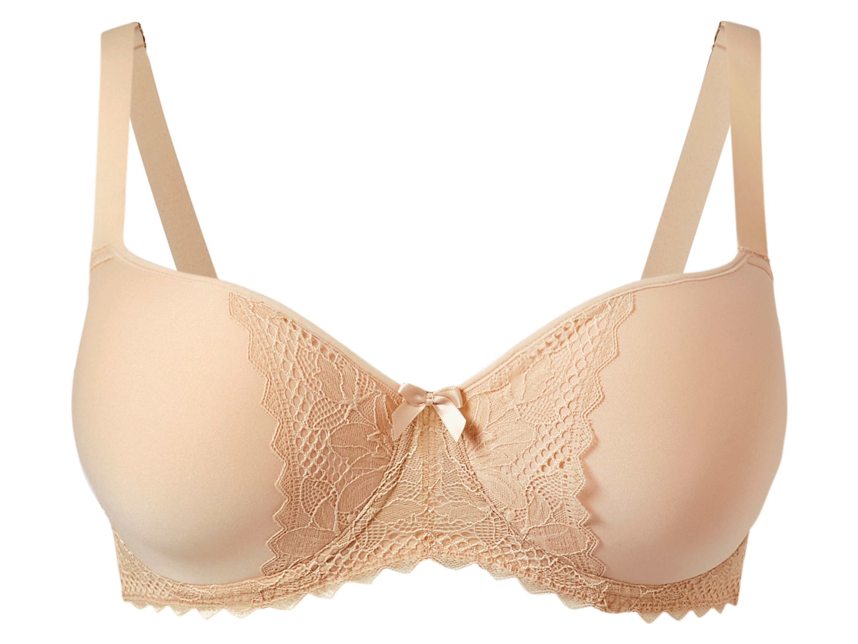 esmara Biustonosz typu spacer damski Plus Size XXL Beżowy, 95C