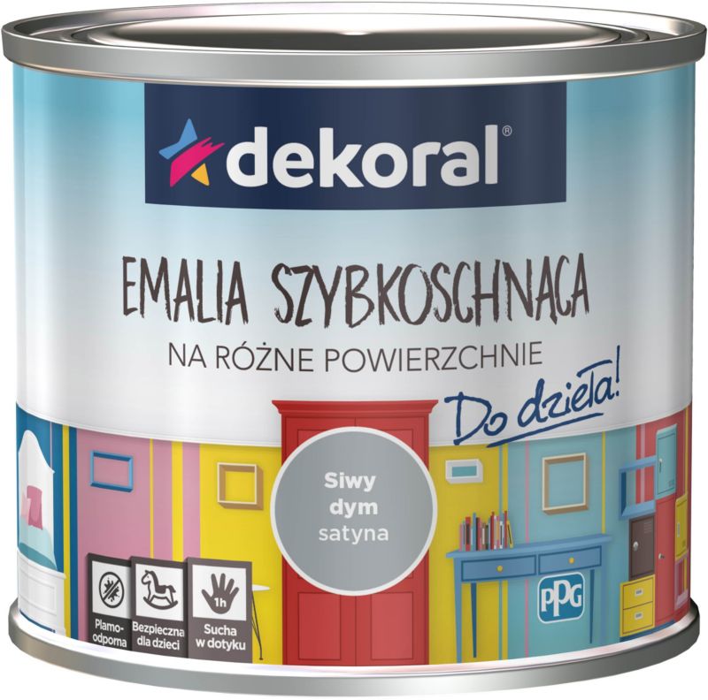 Emalia Do dzieła Dekoral siwy dym 0,5 l