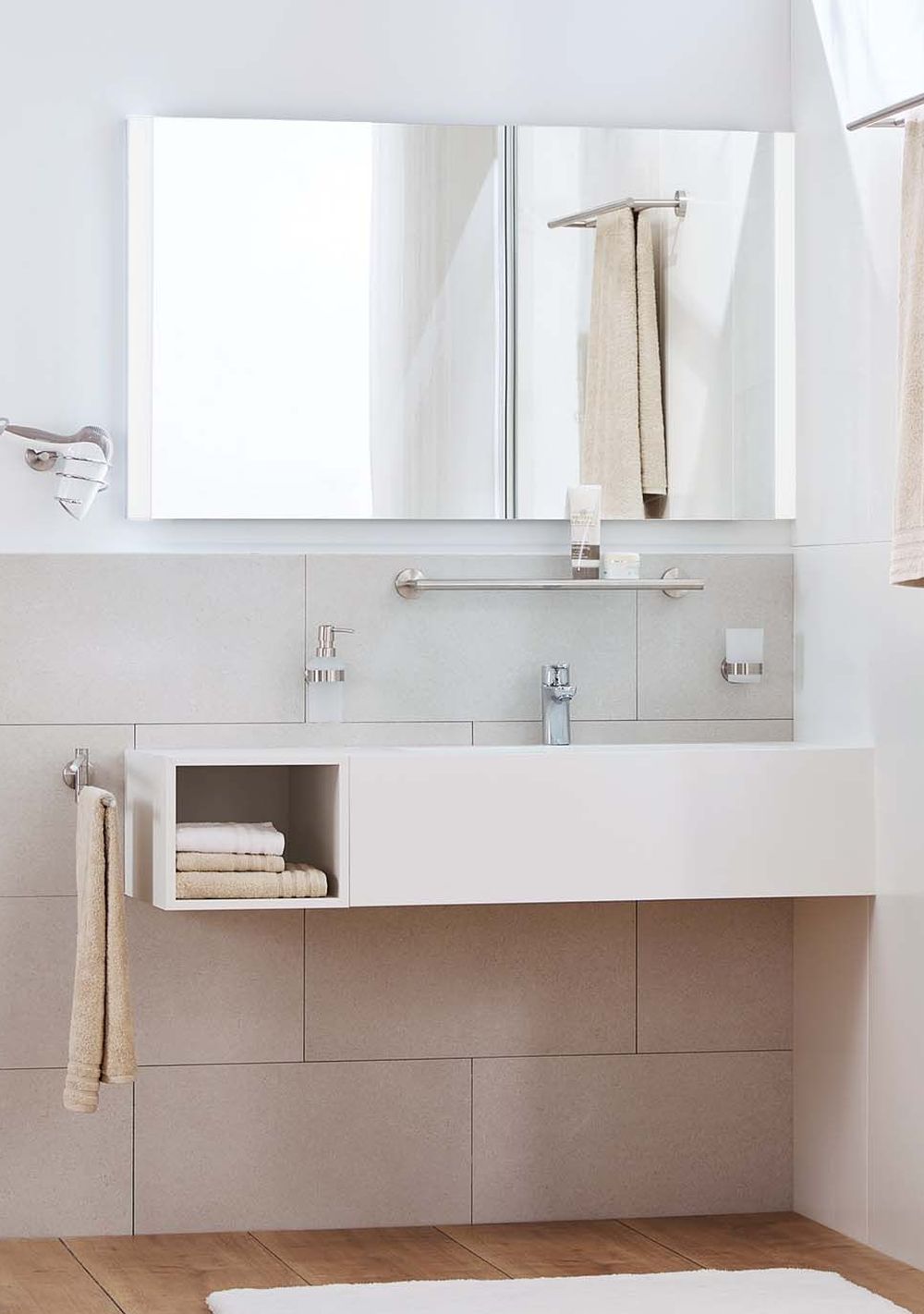 Kleine Wolke Allegra uchwyt na suszarkę ścienny stal satynowana 8018117827 - Wysyłka w 24h