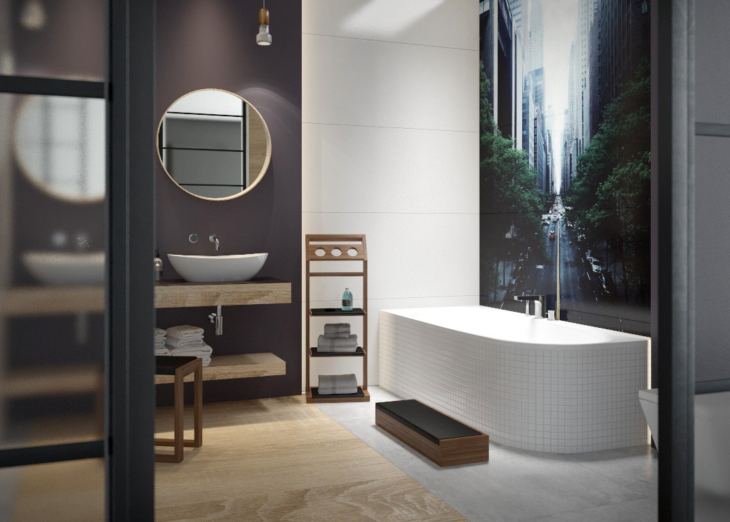 Hoesch iSensi wanna narożna 180x80 cm do zabudowy lewa biała 3849.010