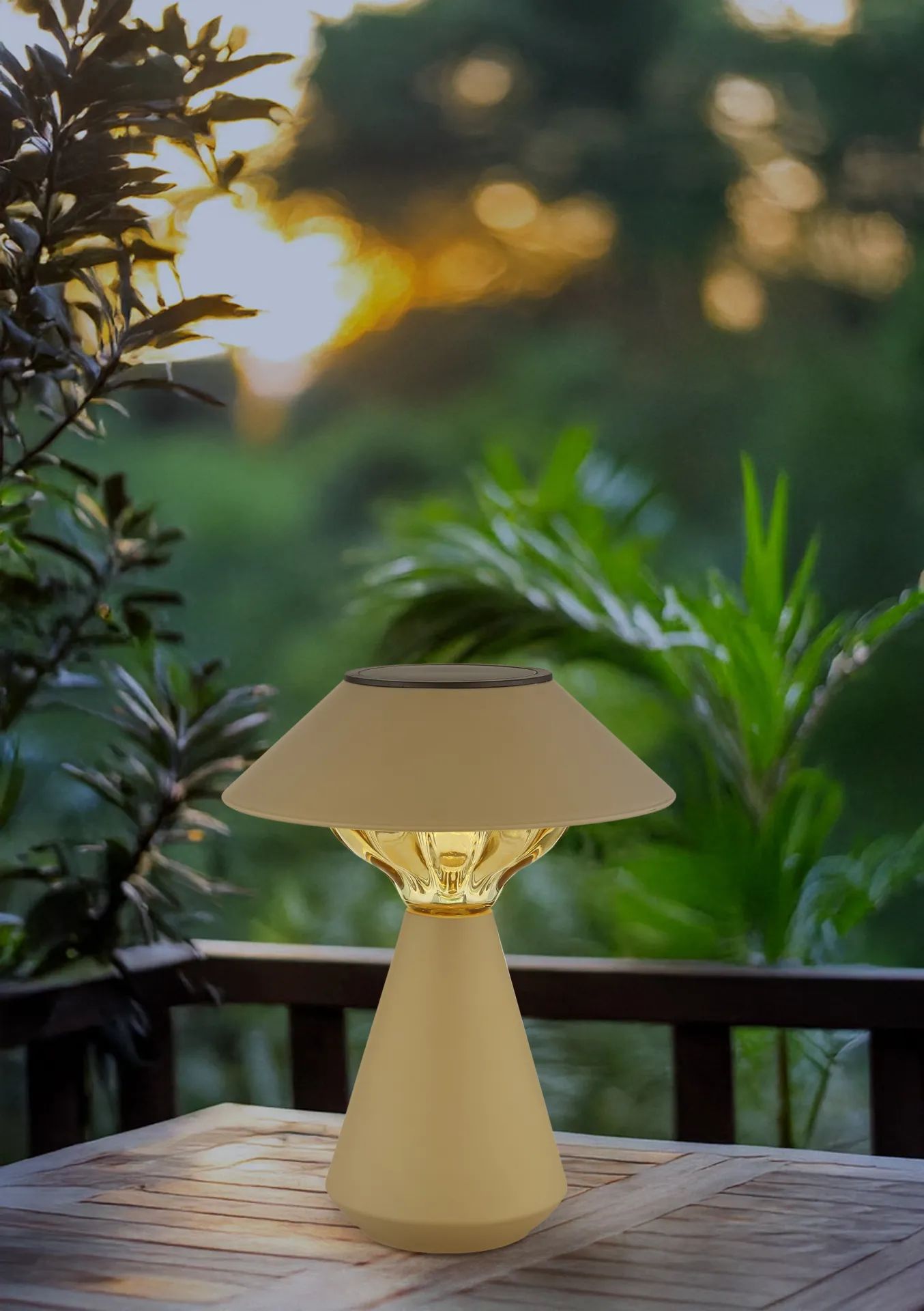 Globo Lighting Solar lampa solarna stołowa 1x0,06 W beżowa 36639S