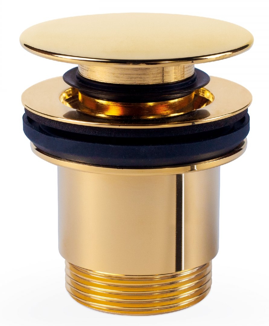 Tres korek do umywalki click-clack złoty 24284001OR