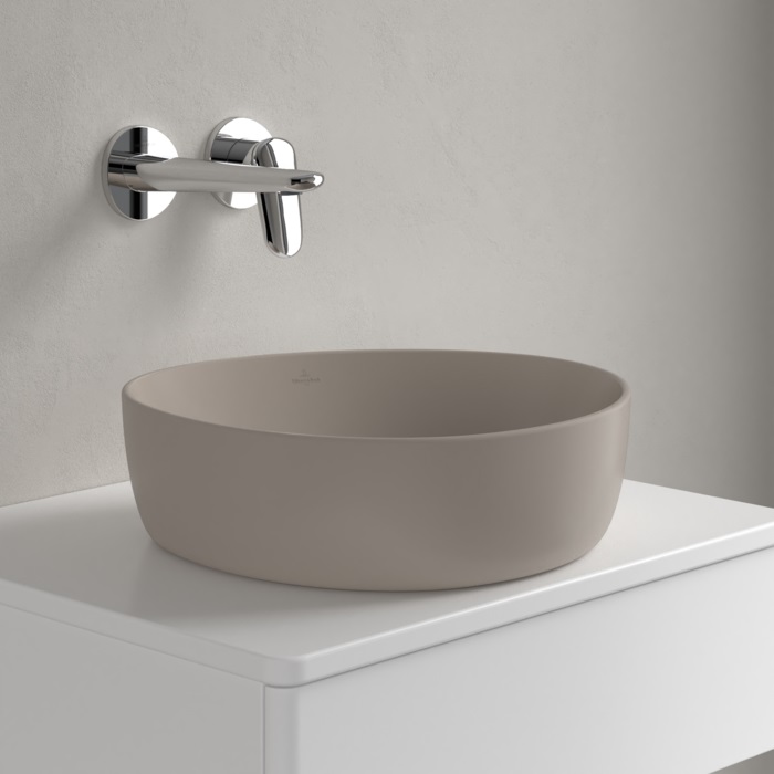 Villeroy & Boch Antao umywalka 40x39,5 cm nablatowa CeramicPlus almond 4A7240AM - Wysyłka w 24h