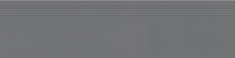 Tubądzin Indrustio Graphite stopnica 119,8x29,6 cm szara