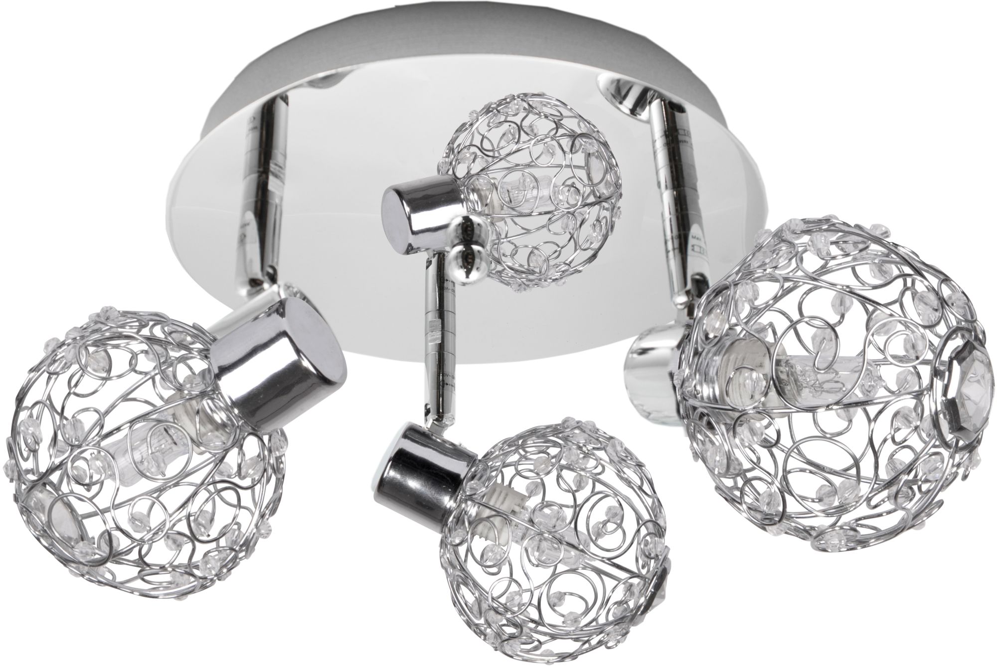 Candellux Collar lampa podsufitowa 3x40W chrom 98-13750