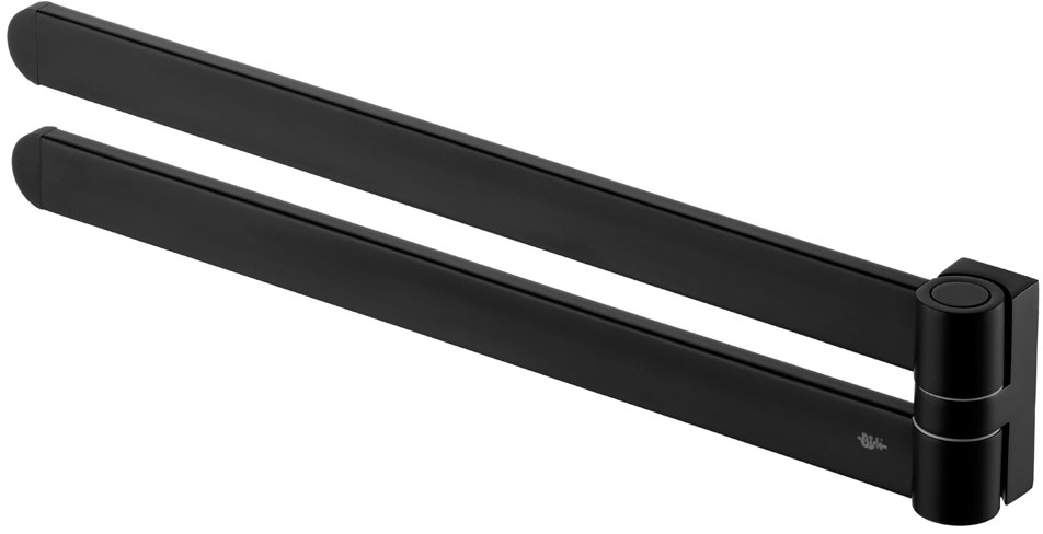 Bisk Futura black wieszak dwuramienny czarny 02968 - Wysyłka w 24h