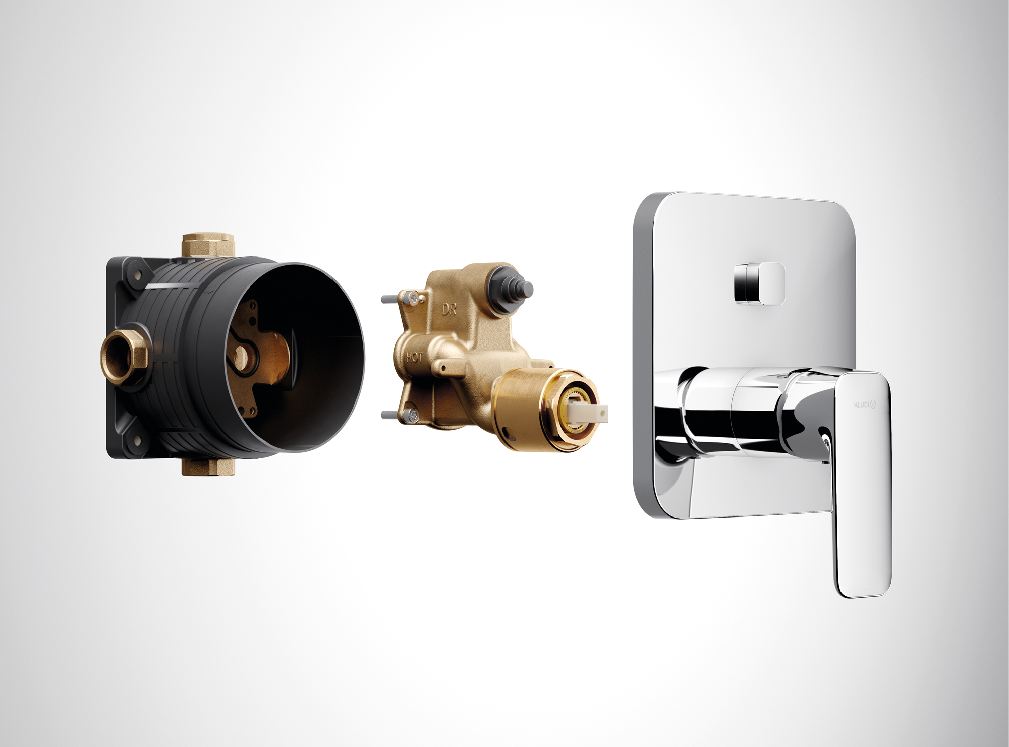 Kludi Ameo bateria wannowo-prysznicowa podtynkowa chrom 416590575