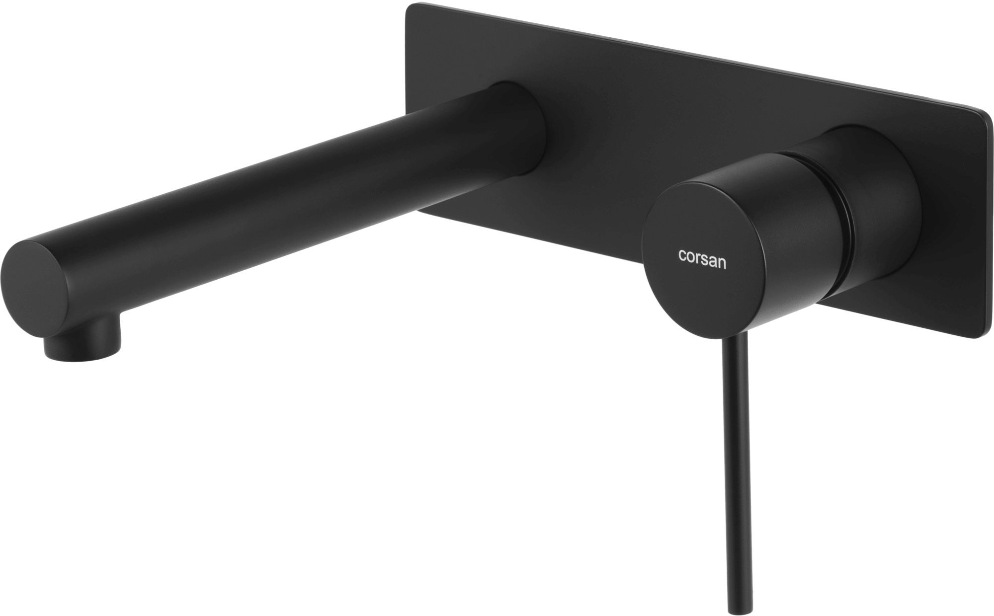 Corsan Lugo bateria umywalkowa podtynkowa czarny półmat CMB7515BL