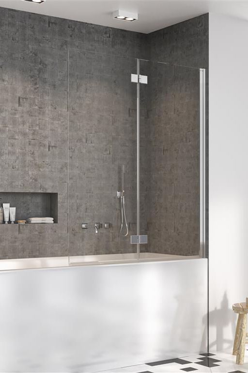 Radaway Nes PND I parawan nawannowy 120 cm prawy chrom połysk/szkło przezroczyste 10010120-01-01R