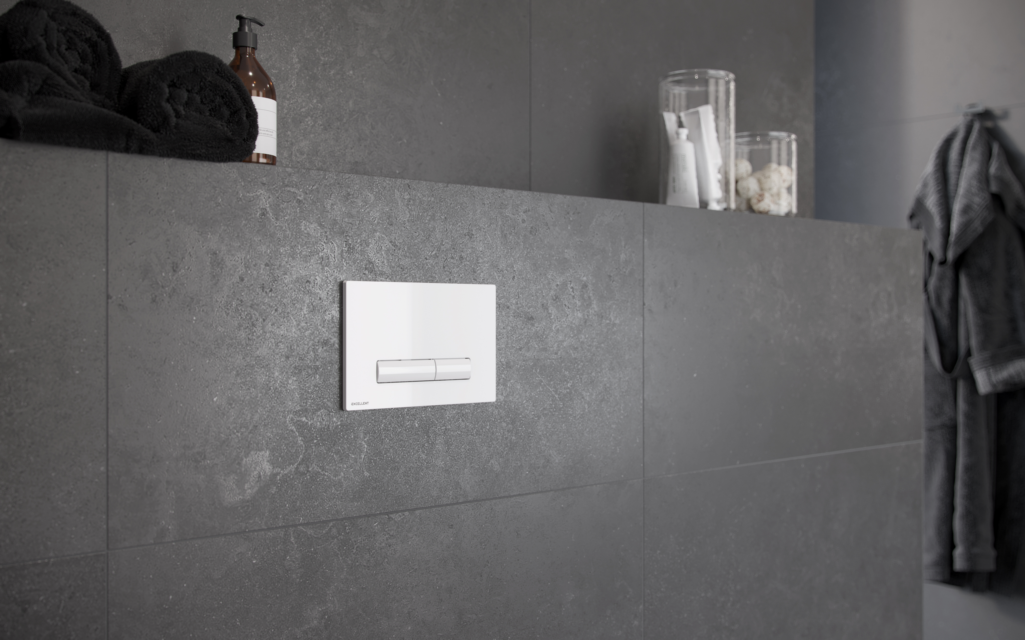 Excellent Aurro Fresh przycisk spłukujący do WC biały INEX.AF230.150.WH