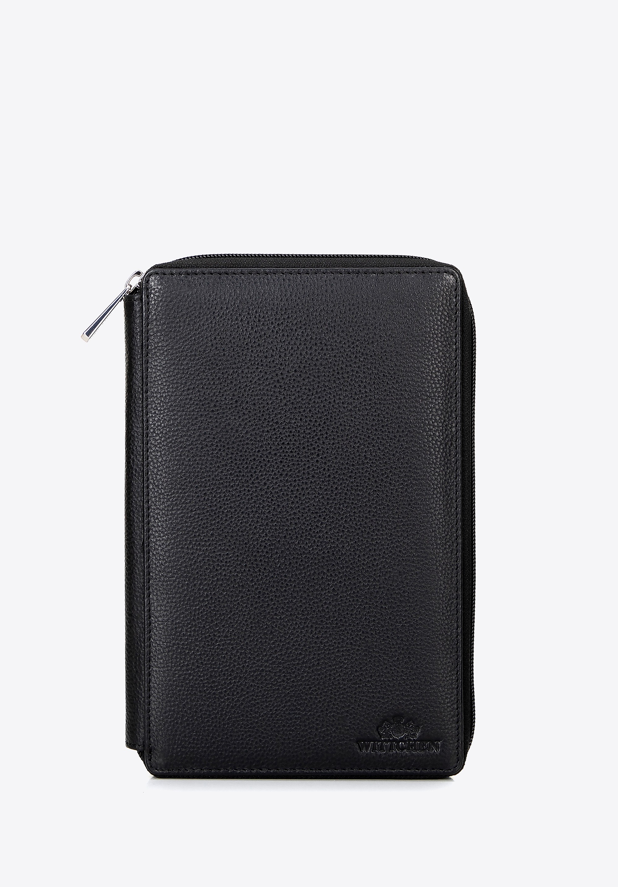 Skórzany organizer na dokumenty czarny