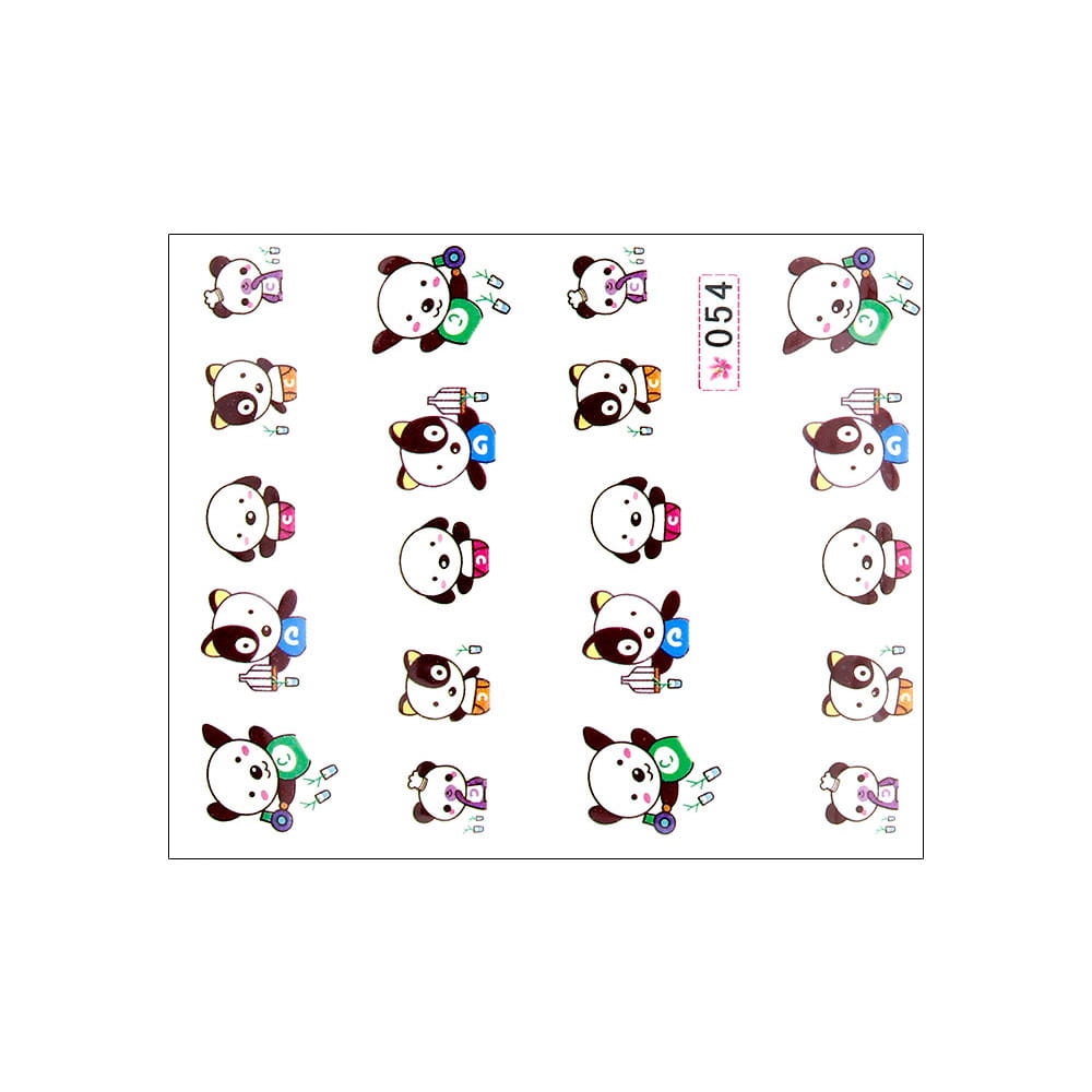 Naklejki wodne do paznokci bajkowe Nr 054