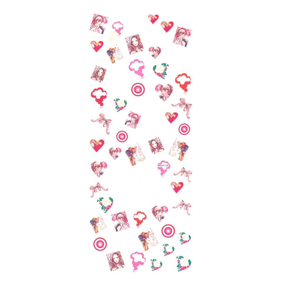 Naklejki wodne do paznokci arkusz 12,7 x 5,5 cm hot Nr 241