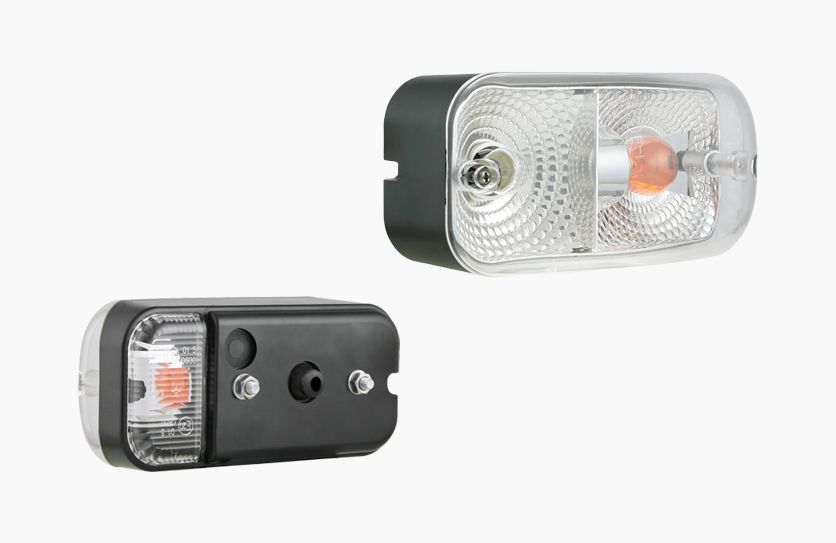 Lampa przednia lewa z kierunkowskazem 162x77 z żarówką LA5.39828 Wesem