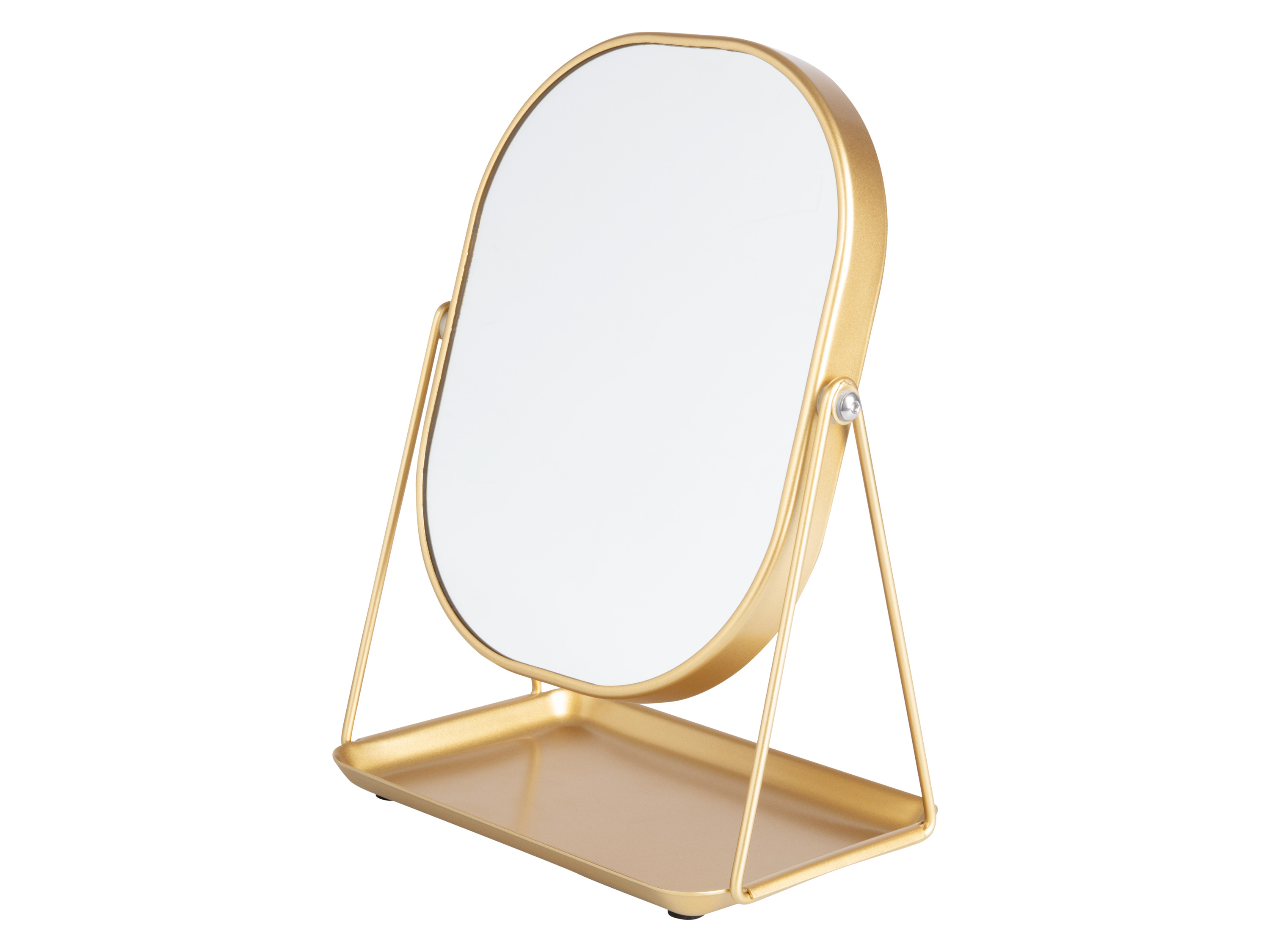 Cien Beauty Lusterko kosmetyczne, obrotowe Złoty