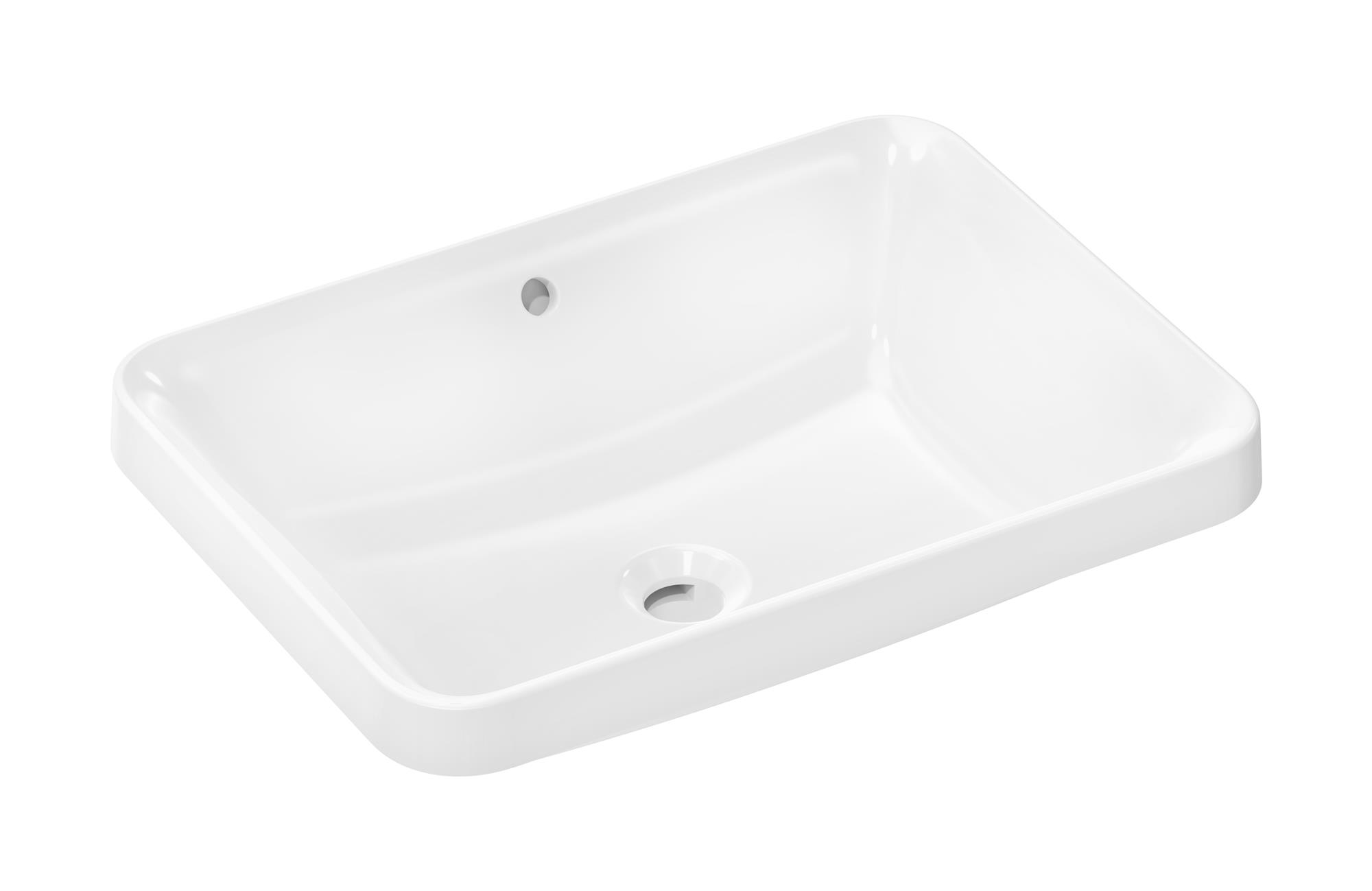 Darmowa Dostawa - Umywalka 55x40 cm prostokątna wpuszczana biała Hansgrohe Xuniva Q 60158450
