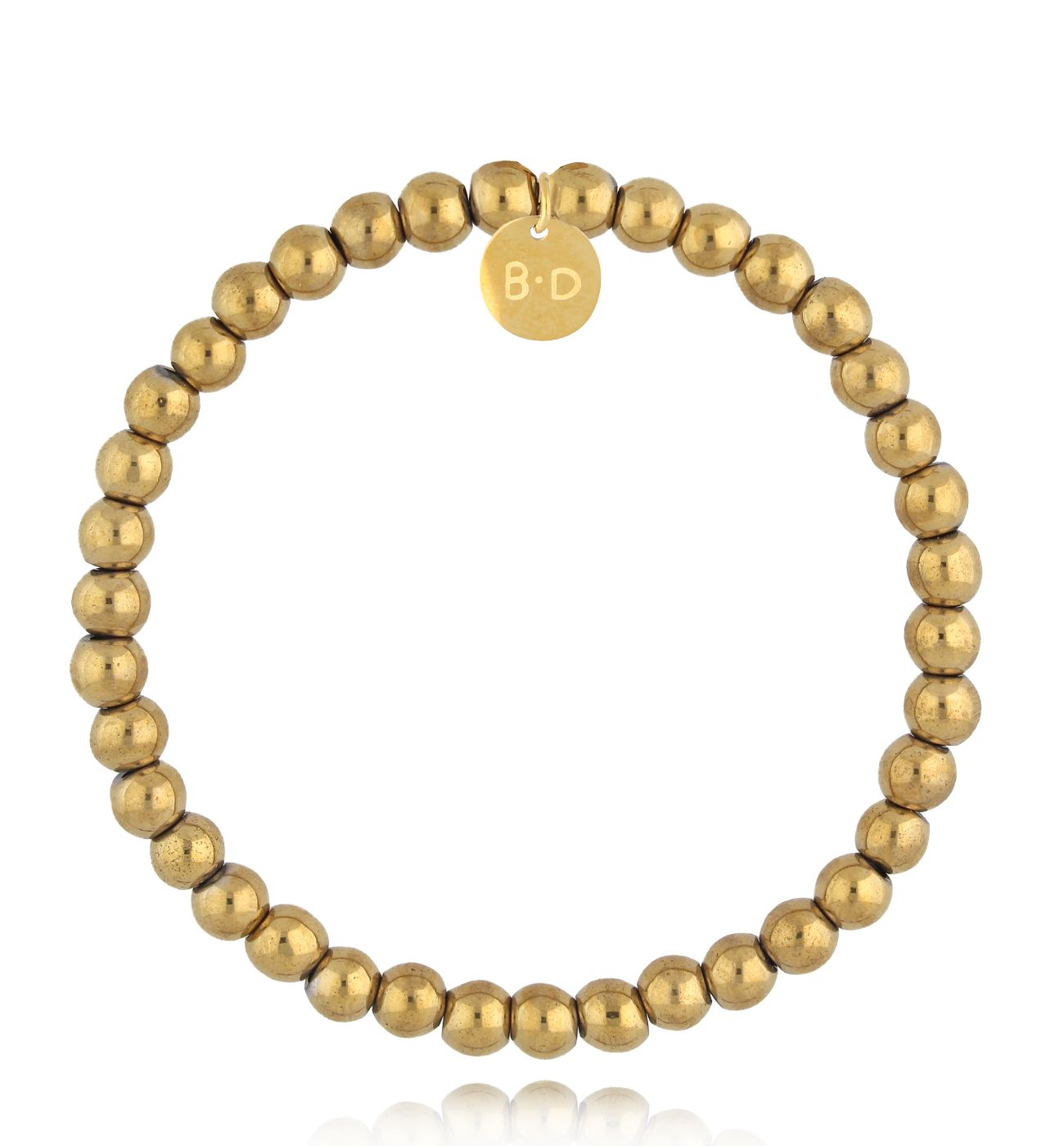 Bransoletka z hematytami złotymi damska Fane BTW2545