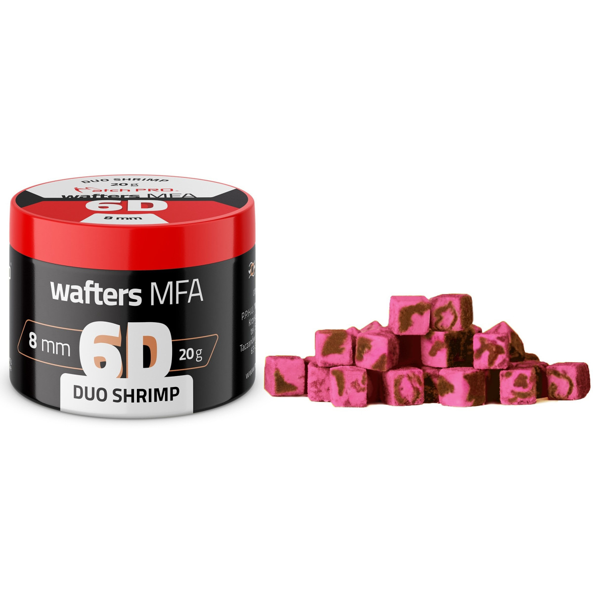 MatchPro Przynęta 6D MFA Wafters 8x8mm Duo Shrimp