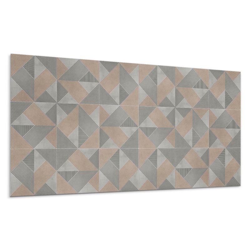 Kafelki samoprzylepne Wallfluent 60x30 cm Wzór kształtów trójkątnych 6 szt.