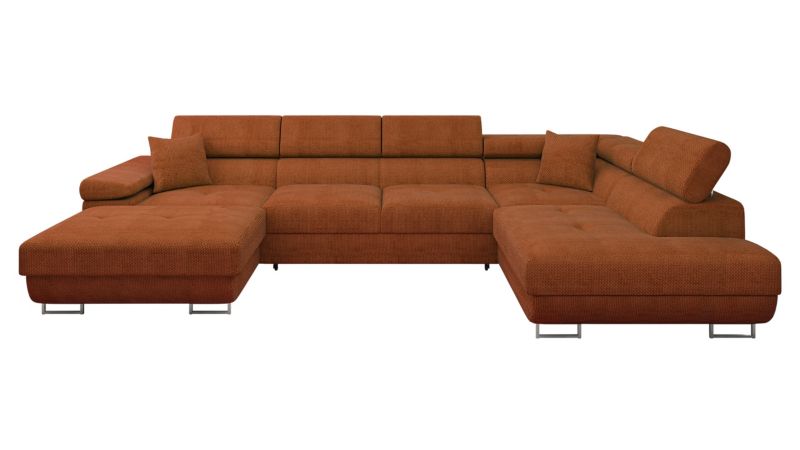 Narożnik MIRJAN 24 z funkcją spania Torezio Bis prawy ceglany 1 szt.