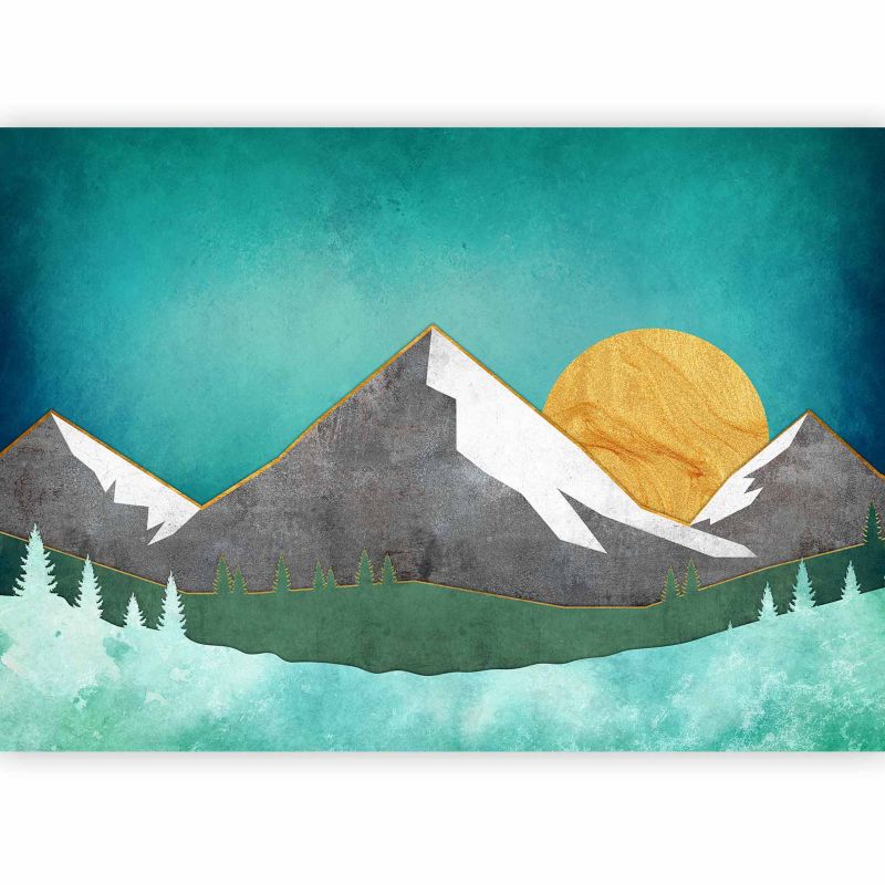 Fototapeta samoprzylepna Artgeist Pejzaże turkusowa 392x280 (8 części) 0231aa rolka 1 szt