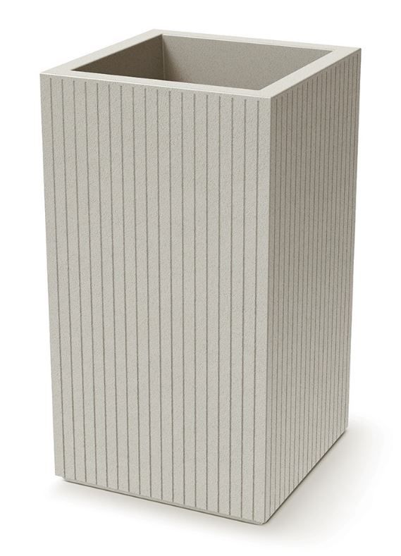 Doniczka PROSPERPLAST sand Coro Square High TCS40H-101GR 1szt