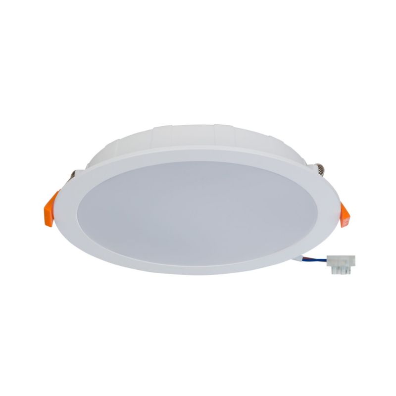 Oprawa wpuszczana Nowodvorski Lighting Kos łazienkowa biała LED 24W 3000K 2200lm IP44 wym: 22,5 x 22,5 cm okrągła - 1 szt.