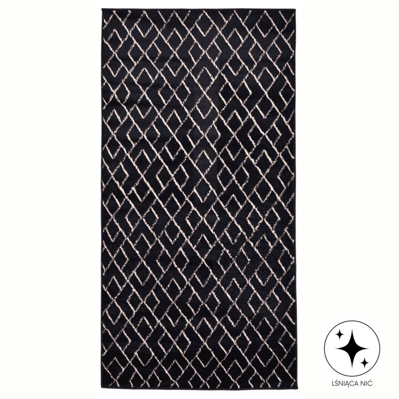 Dywan Sofia Direct Home and Garden fala ciemny niebieski 120x160 cm 1 szt.