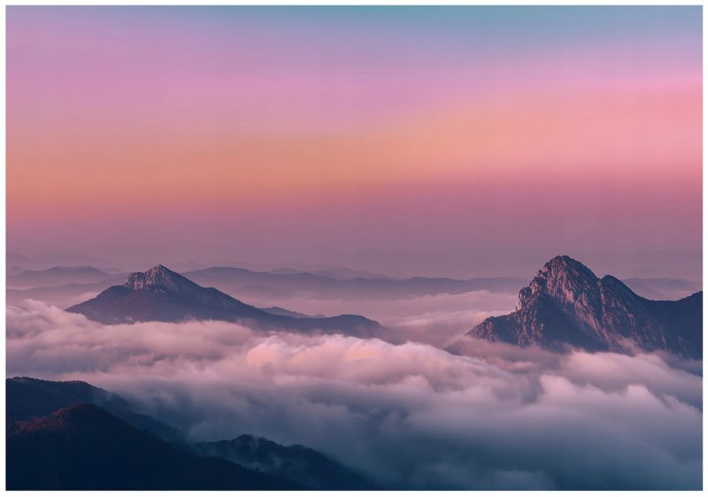 Fototapeta WALLARENA Do Sypialni Salonu Na Flizelinie Góry Niebo Natura 250x175 cm 1 szt.