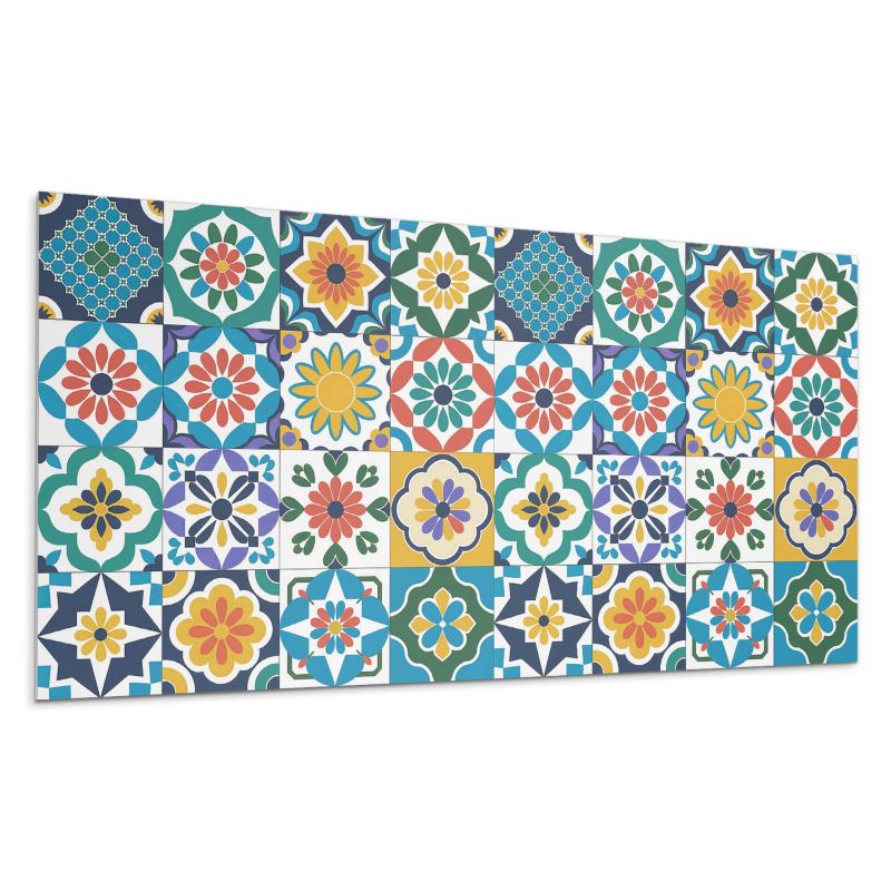 Kafelki samoprzylepne Wallfluent 60x30 cm Geometria i florystyka w harmonii 6 szt.