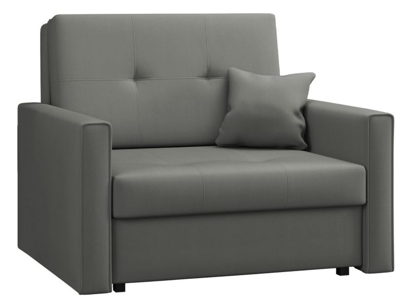 Kanapa MIRJAN 24 jednoosobowa Viva Bis I plusz stalowy szary 1 szt.