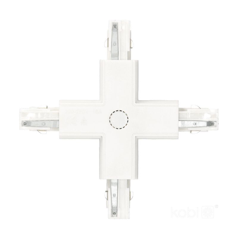 Łącznik do szynoprzewodu 3-fazowego Kobi X zewnętrzny biały 1szt.
