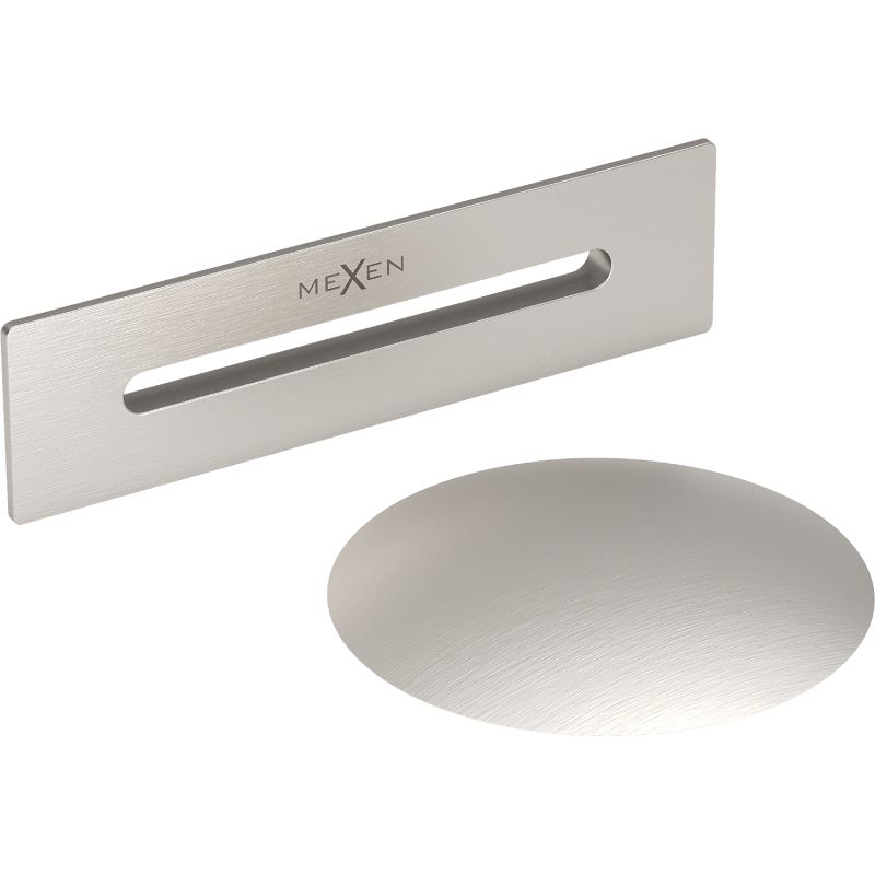 Korek z przelewem do wanny Mexen Uni nikiel szczotkowany 1 szt.