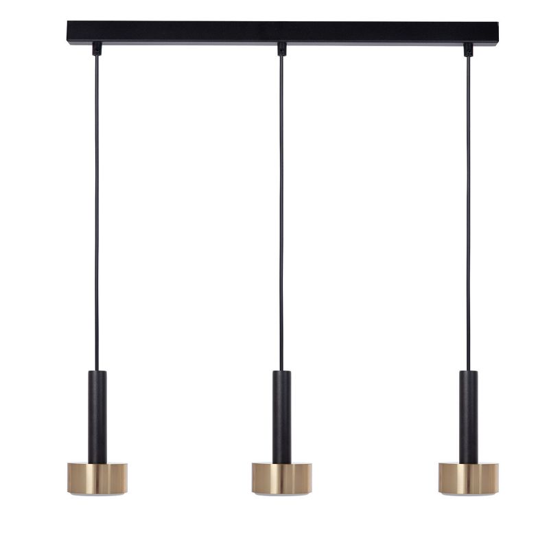Lampa wisząca Sigma Lighting Stamp 6263 czarno-złota nowoczesna 3xGX53 x 1 szt.