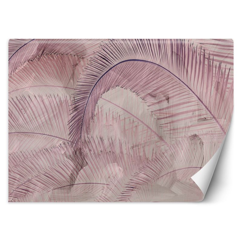 Fototapeta Feeby Liście palmy różowe 150x105 1 szt