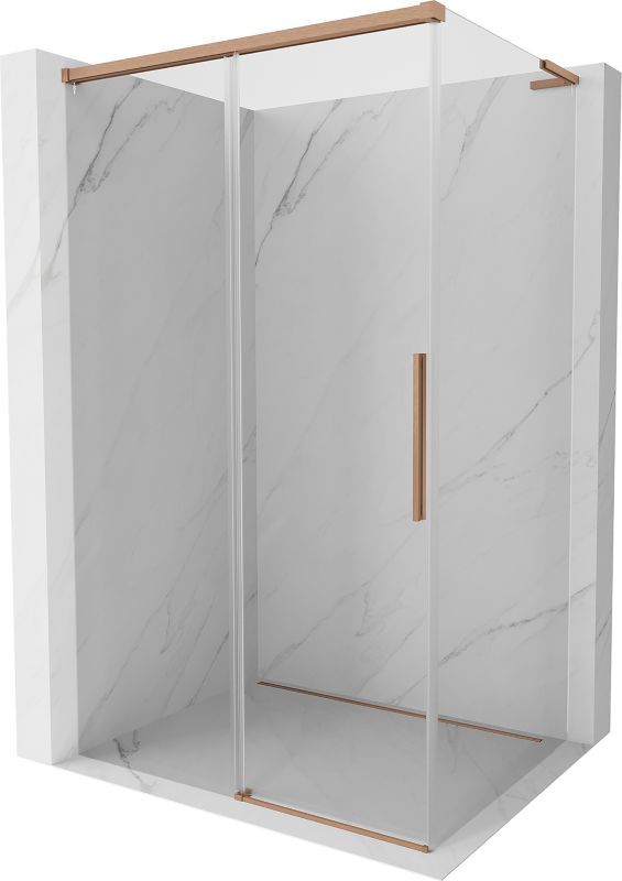 Kabina prysznicowa Mexen Rox L miedź szczotkowana 100x80 cm 1 szt.