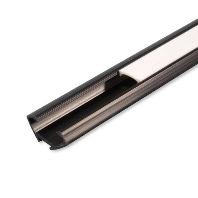 Profil LED MasterLED PCV narożny 22x12 Czarny z mlecznym kloszem 2m 1 szt.