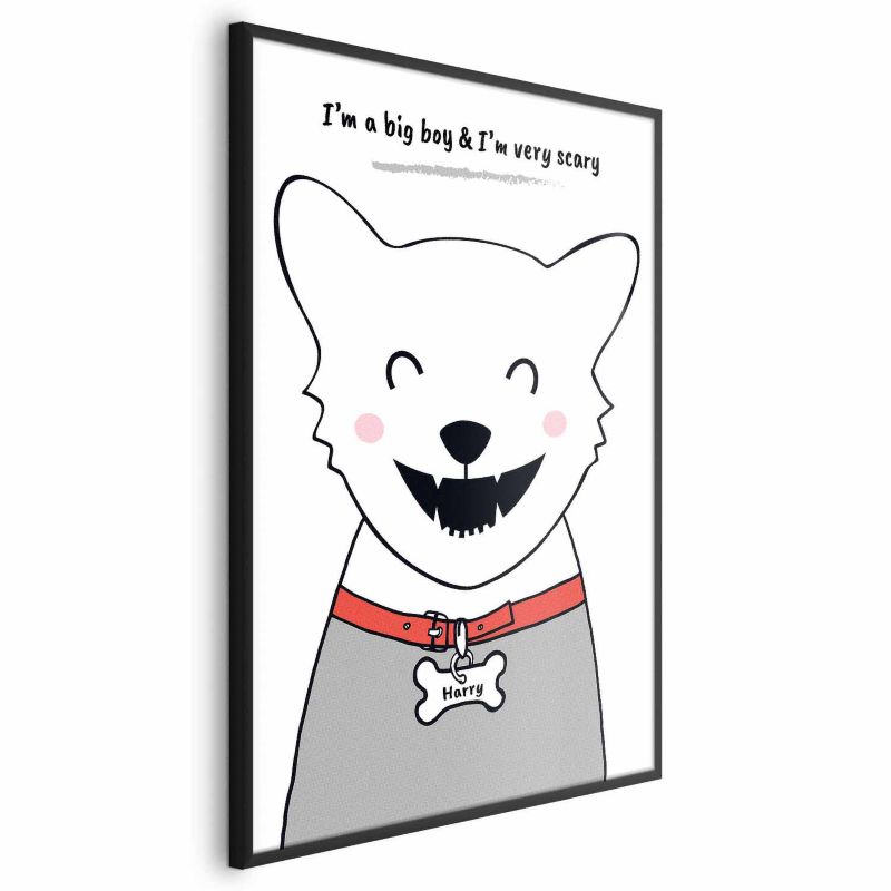 Plakat Artgeist Piesek Harry 21x30 cm z ramą czarną 1 szt