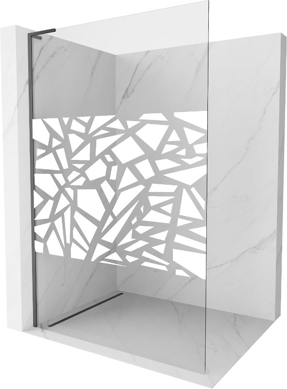 Ścianka prysznicowa Mexen Kioto L biały wzór 90x200 cm 800-090-103-95-851 szt.