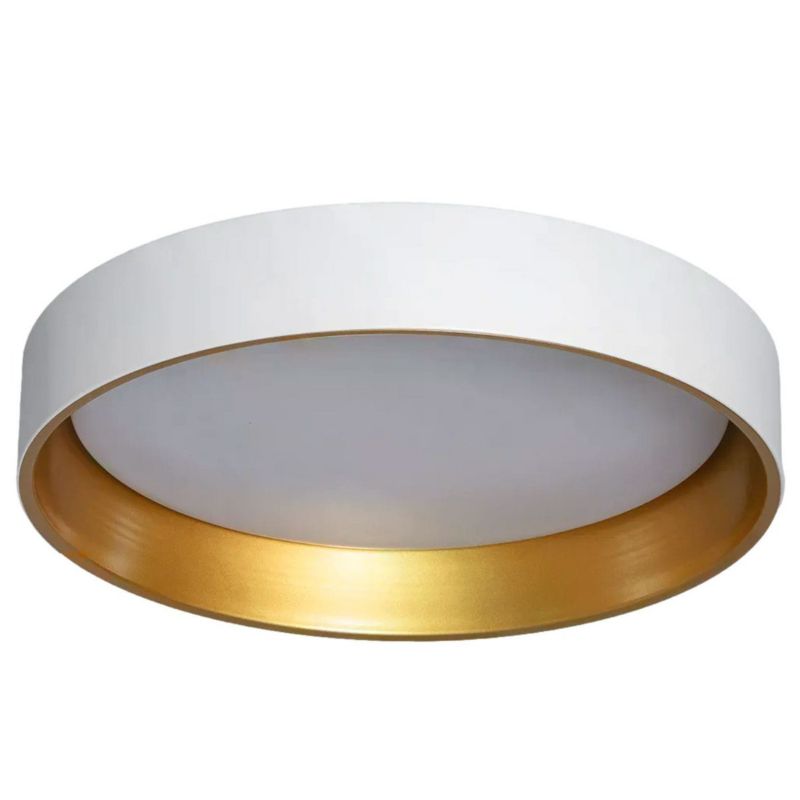 Plafon sufitowy nowoczesny Abruzzo Royal biało-złoty LED 21W 3000K-6000K 2100lm IP20 wym: 10 x 45 x 45 cm metal - 1 szt.