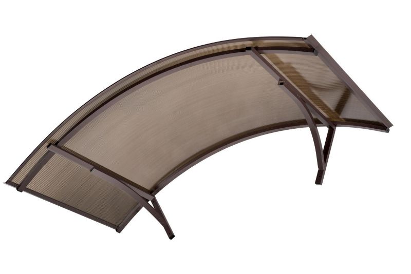 Daszek łukowy Scala brązowy 140x70 cm poliwęglan komorowy dymny 1 szt.