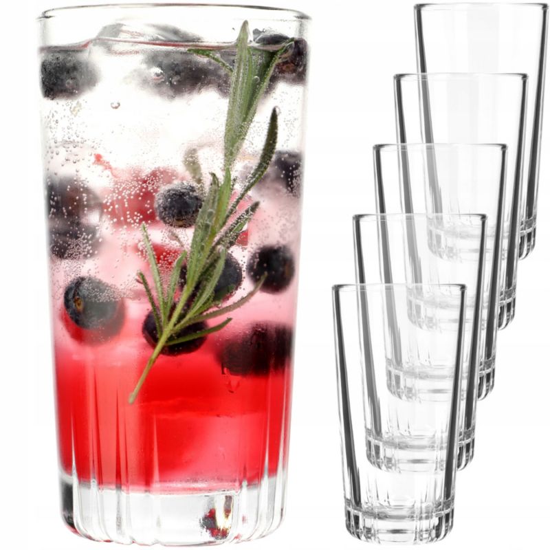 Szklanki KADAX 340ml Komplet Szklanek Do Napojów 6szt