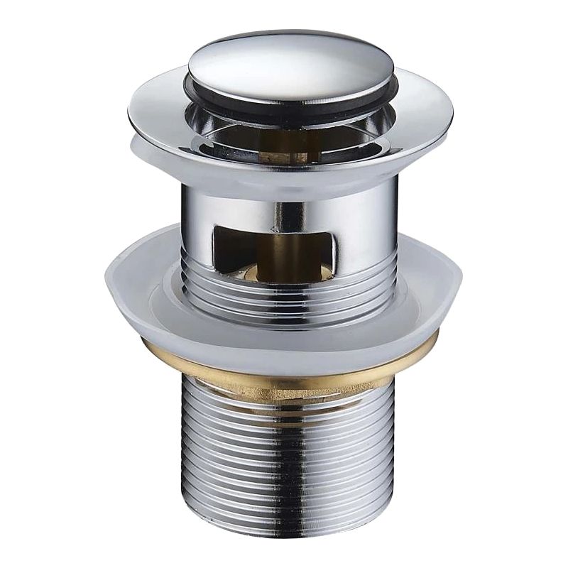 Korek klik-klak okrągły Mexen mały chrom 1 szt.