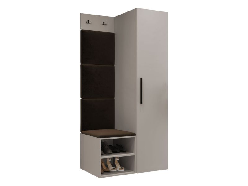 Garderoba MIRJAN 24 Medi III kaszmir + brązowy 1 kpl.
