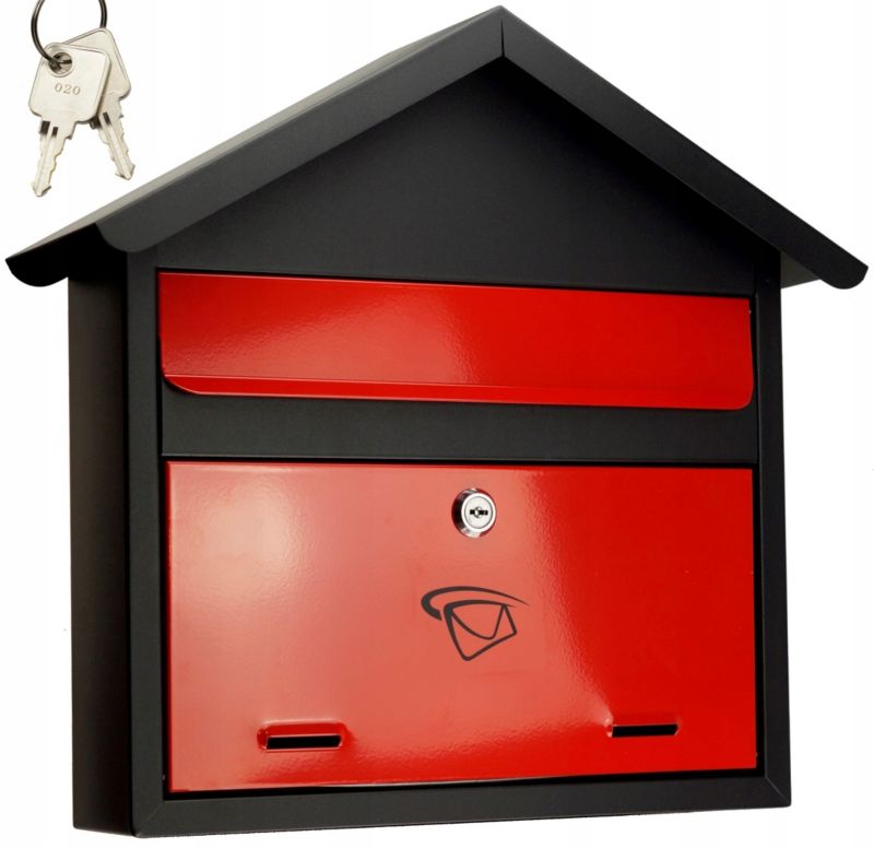 Skrzynka Na Listy FEINZ Format C4 Duża Czarno-Czerwona 1 szt.