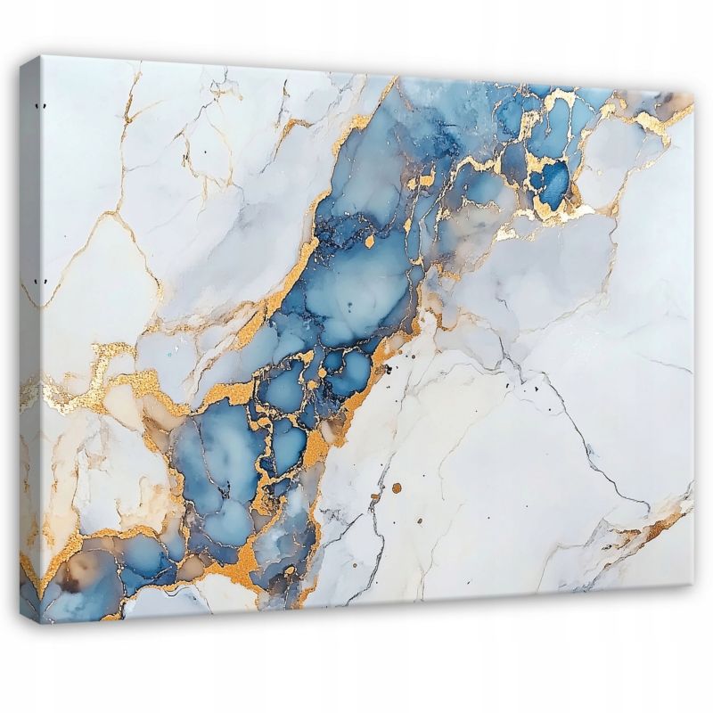 Obraz Na Płótnie Canvas WALLARENA 120x80 cm Dekoracja Ścienna Do Sypialni Salonu Kuchni Abstrakcja Marmur 1 szt.