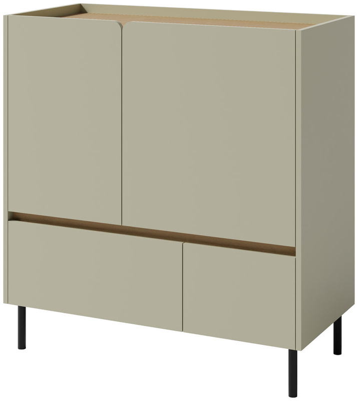 Nowoczesna komoda na nóżkach 95 cm młodzieżowa z szufladami LISSARO