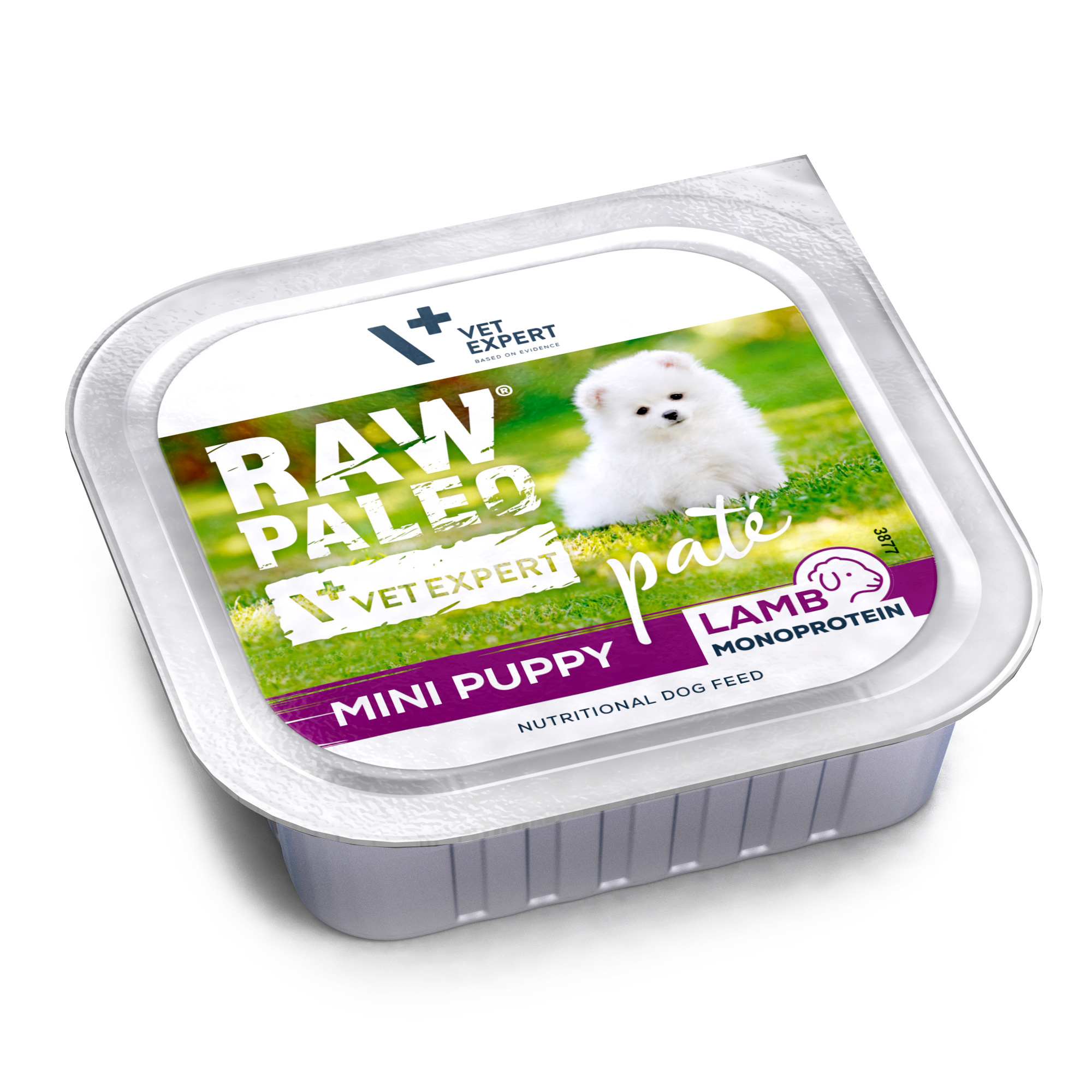 RAW PALEO LAMB PATE MINI PUPPY - mokra karma dla szczeniąt - jagnięcina 150g