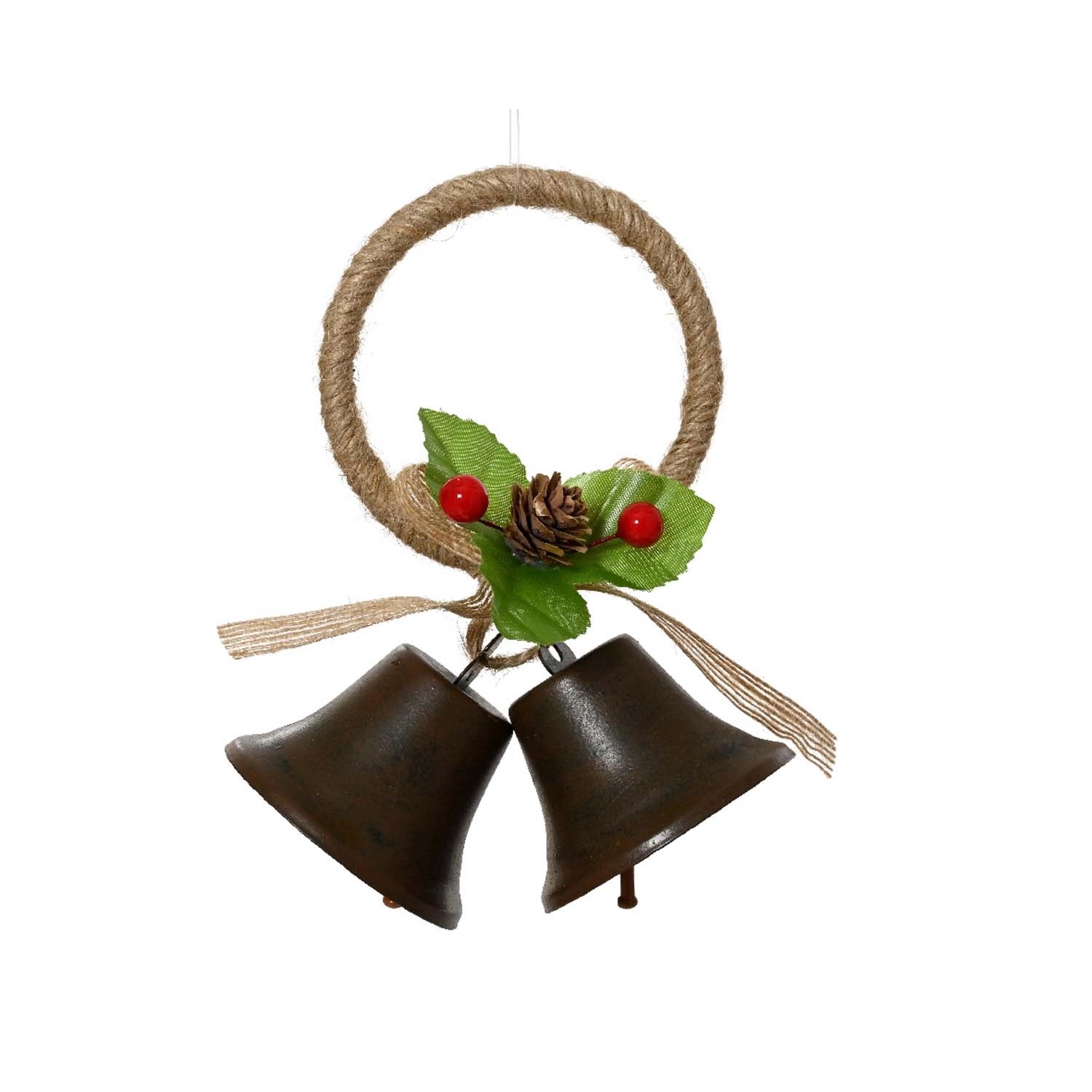 Dzwonki metalowe 6,5 x 5 cm brązowe