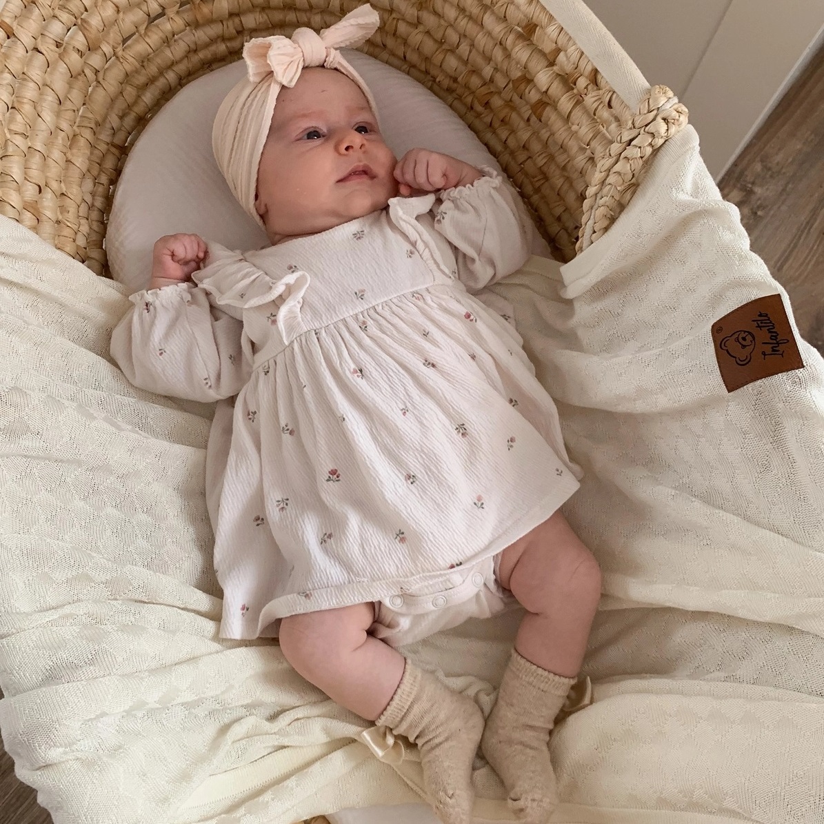 Kocyk bambusowy Tiny Bamboo Ecru 100x120cm IF